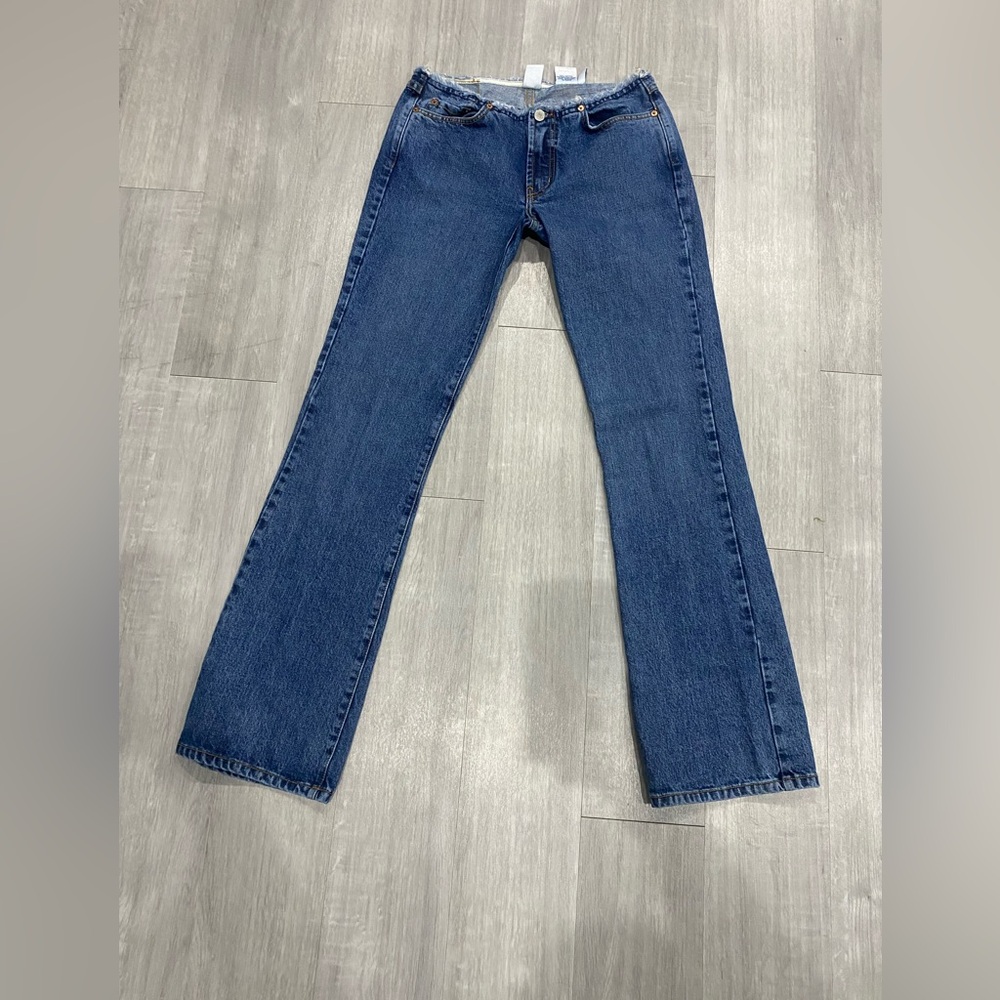 Vintage Lucky Brand Dungarees Womens Frayed Denim Jeans Size 4 Gene Montesano